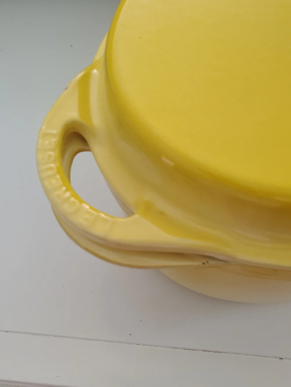 Le Creuset Dutch Oven With Grill Lid 2 In 1 Rare Soleil Color